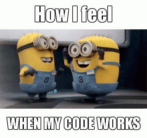 Friday Funny: How I Feel When My Code Works Go Back